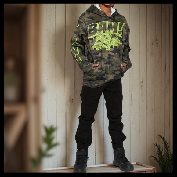 Nickelodeon TMNT Teenage Mutant Ninja Turtles School hoodie Throwback - Picture 1 of 7